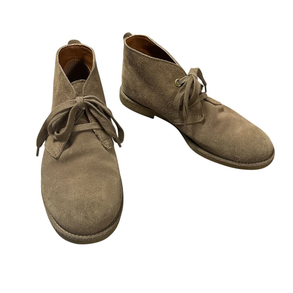 Lucky Brand Emillia Light Brown Suede Leather Chukka Boots
